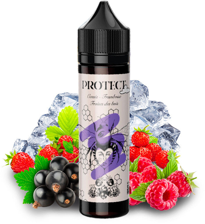 E-liquide Protect - Cassis Framboise Fraises des Bois 50ml (Cassis, Framboise, Fraises des Bois, Frais, Ice)