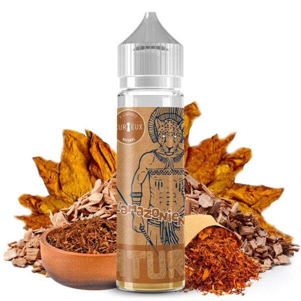 E-liquide Curieux - Edition Natural - L'Amazonien 50ml (Tabac corsé, Note boisée)