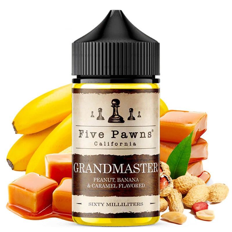 E-liquide Five Pawns - Grandmaster 50ml (Banane, Beurre de cacahuète, Caramel)