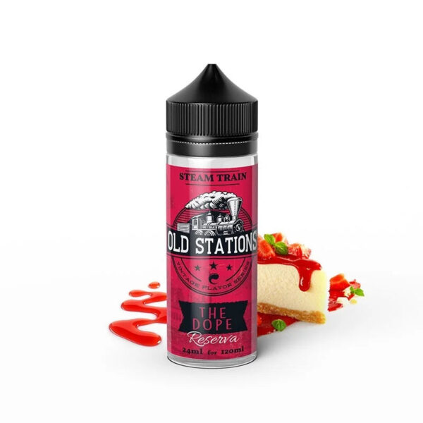 E-liquide Steam Train - Old Stations - The Dope Reserva longfill 120ml (Cheesecake, Coulis de fraise)