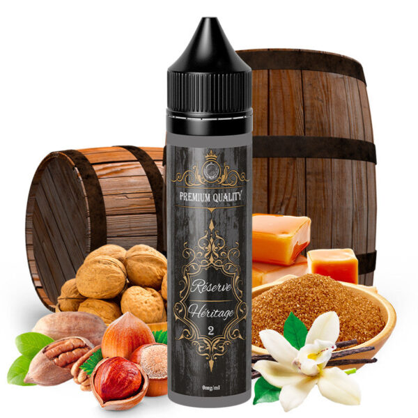 E-liquide O'JLab - Réserve Heritage N°2 50ml (Vanille, Noix de pécan, Caramel, Sucre brun, Noisette, Noix, Fruits à coques)