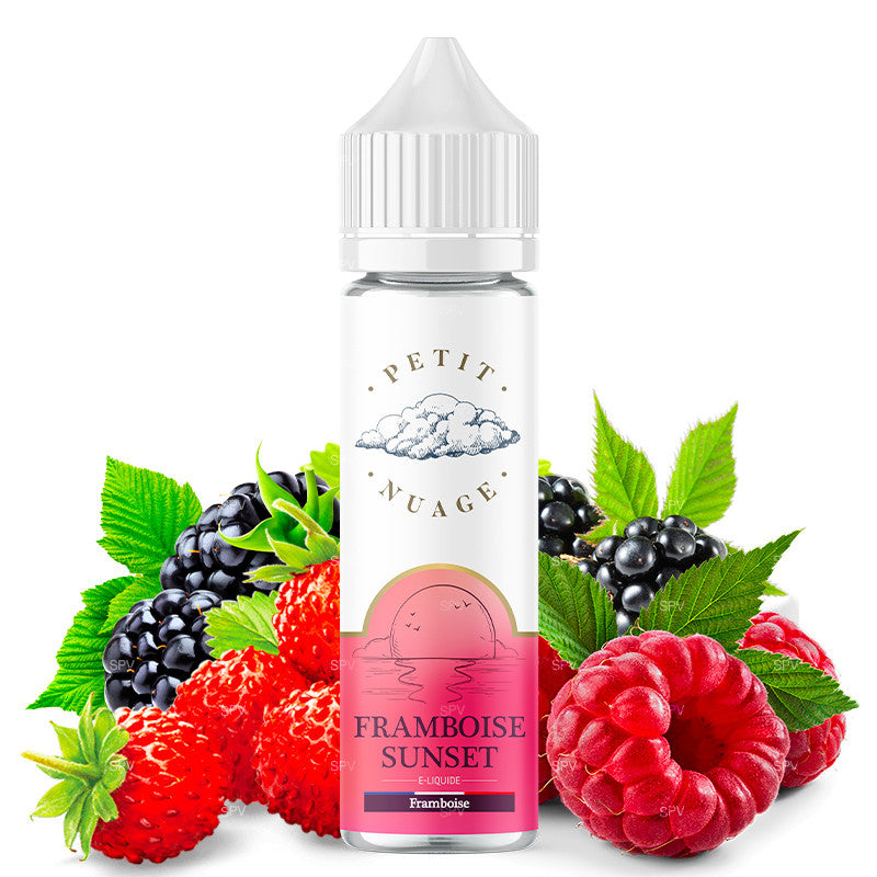 E-liquide Petit Nuage - Framboise Sunset 60ml (Framboise, Fraise, Mûre)