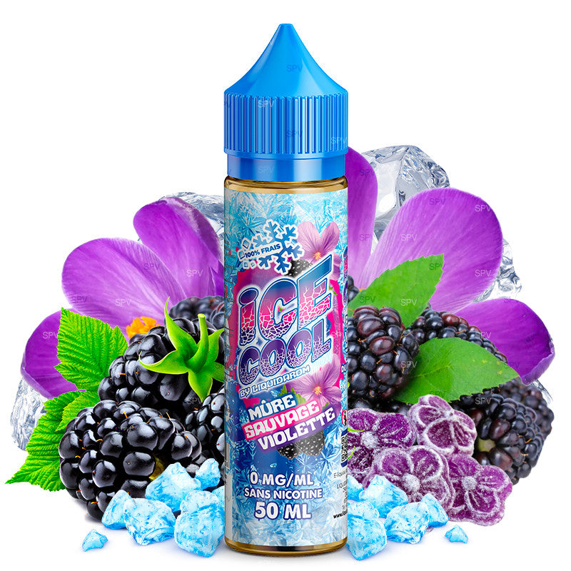 E-liquide Liquidarom - Ice Cool Mûres Sauvages Violette 50ml (Mûre, Violette, Frais, Ice)