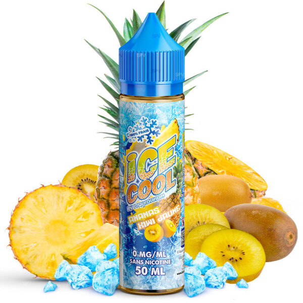 E-liquide Liquidarom - Ice Cool Ananas Kiwi Jaune 50ml (Ananas, Kiwi jaune, Frais, Ice)