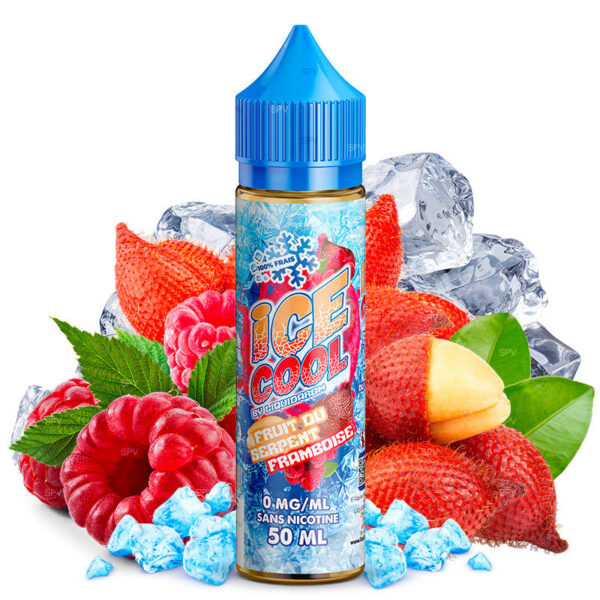 E-liquide Liquidarom - Ice Cool Fruit du Serpent Framboise 50ml (Fruit du serpent, Framboise, Frais, Ice)