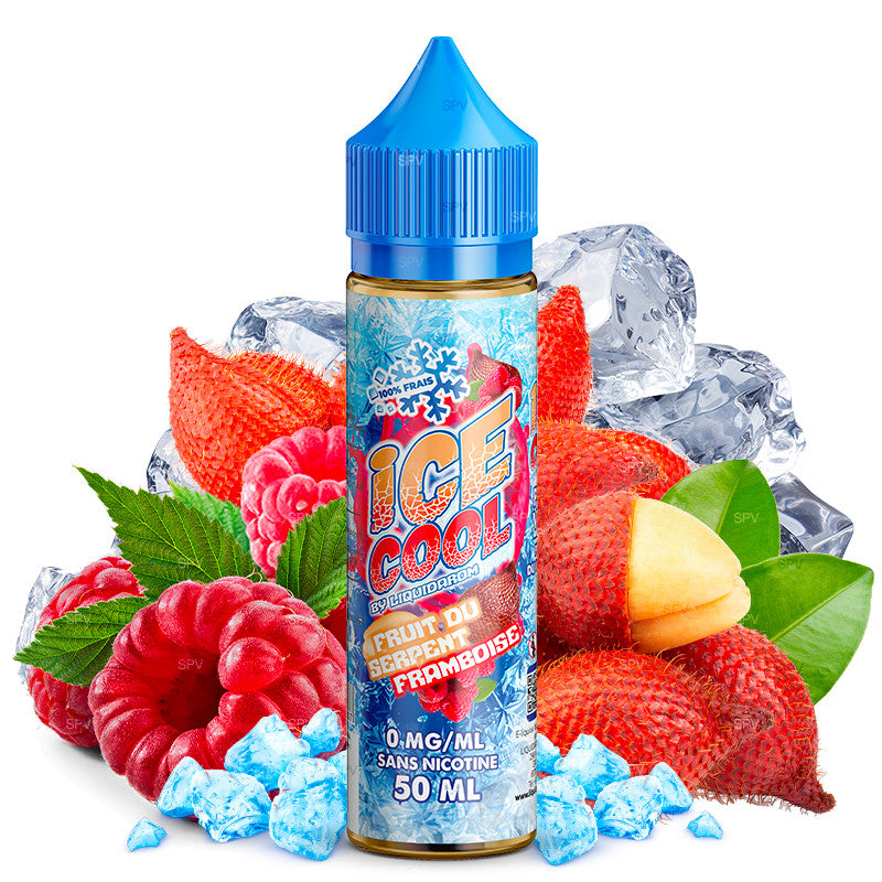 E-liquide Liquidarom - Ice Cool Fruit du Serpent Framboise 50ml (Fruit du serpent, Framboise, Frais, Ice)