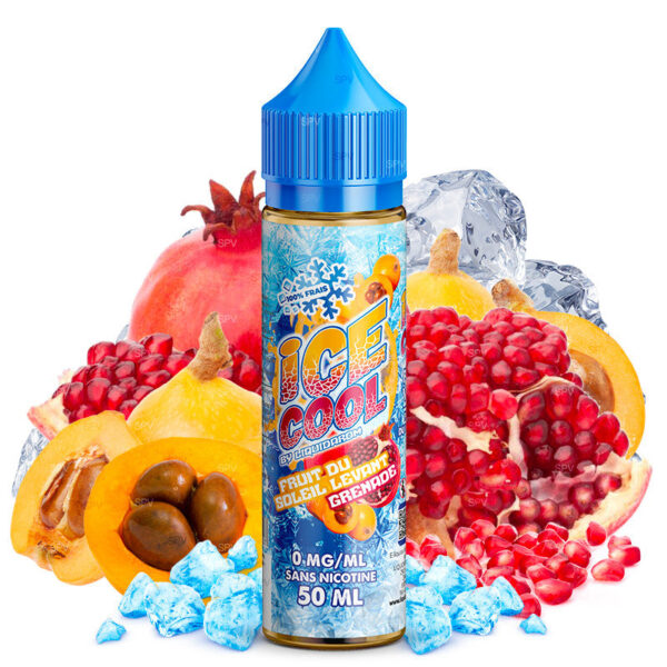 E-liquide Liquidarom - Ice Cool Fruit du Soleil Levant Grenade 50ml (Nèfle du Japon, Grenade, Frais, Ice)