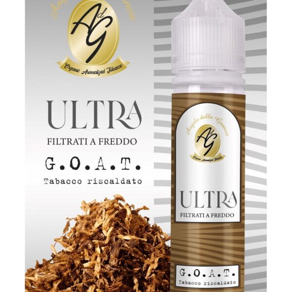 E-liquide Angolo Della Guancia - ULTRA GOAT longfill 60ml (Tabac chauffé, Virginia, Cavendish, Latakia)