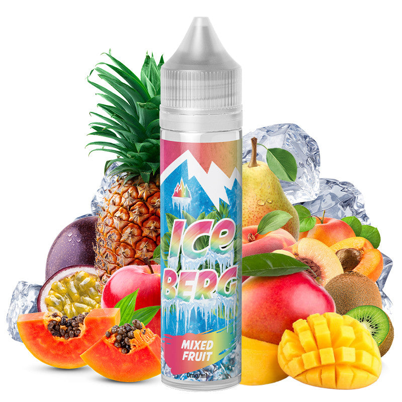 E-liquide O'JLab Iceberg - Mixed Fruit 50ml (Fruits exotiques, Fruits du verger, Frais, Ice)