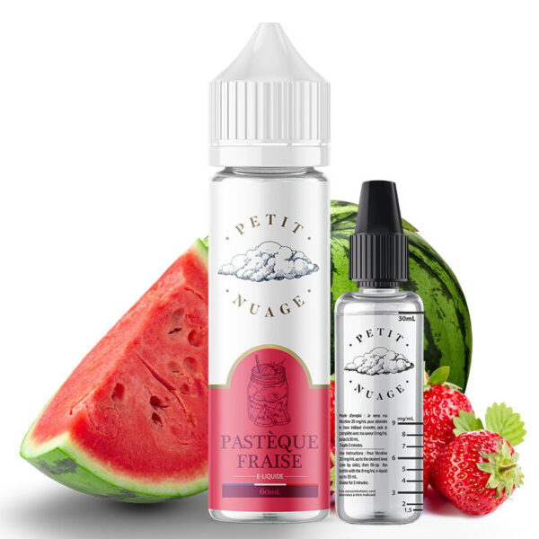 E-liquide Petit Nuage - Pastèque Fraise 60ml (Pastèque, Fraise)