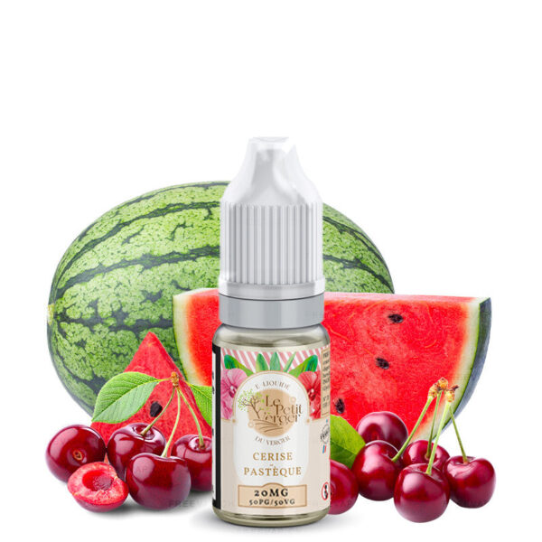 E-liquide Le Petit Verger - Cerise Pastèque 10ml - Sels de nicotine (Cerise, Pastèque)