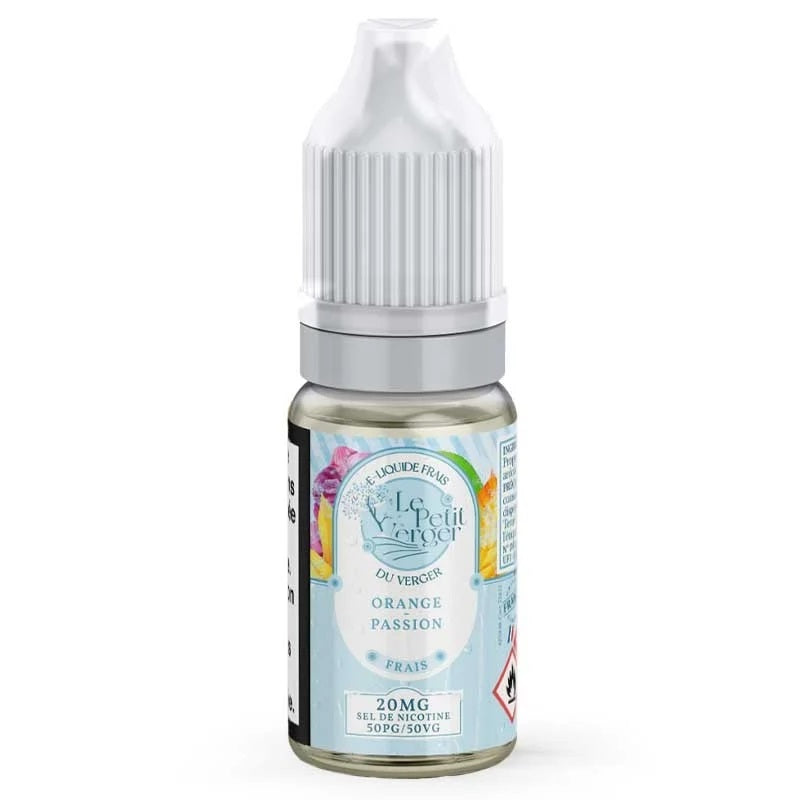 E-liquide Le Petit Verger - Orange Passion 10ml - Sels de nicotine (Orange, Passion, Frais, Ice)