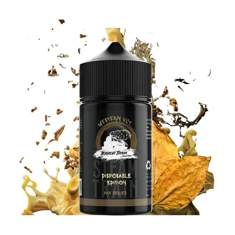 E-liquide Steam Train - Terror Train - Western VCT longfill 75ml (Tabac, Crème vanille)