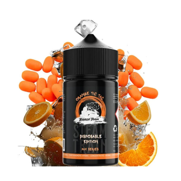 E-liquide Steam Train - Terror Train - Orange Tic Tac longfill 75ml (Bonbon tic tac, Orange, Frais, Ice)