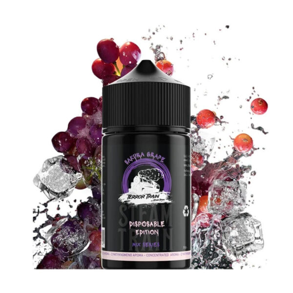 E-liquide Steam Train - Terror Train - Sakura Grape longfill 75ml (Raisin, Frais, Ice)