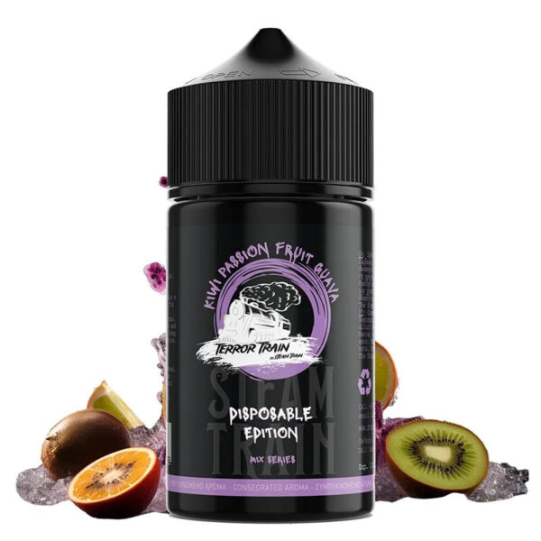 E-liquide Steam Train - Terror Train - Kiwi Passion Guava longfill 75ml (Kiwi, Fruit de la passion, Goyave, Frais, Ice)