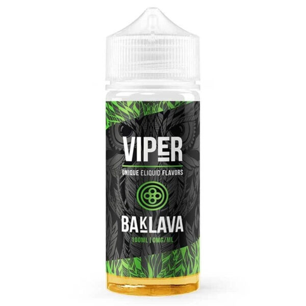 E-liquide Viper - Baklava 100ml (Noisette, Pistache, Beurre de cacahuètes, Chocolat)