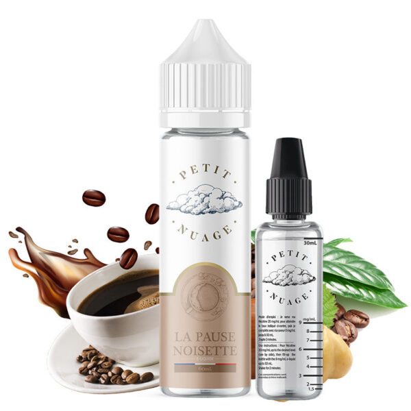 E-liquide Petit Nuage - La Pause Noisette 60ml (Café, Noisette)