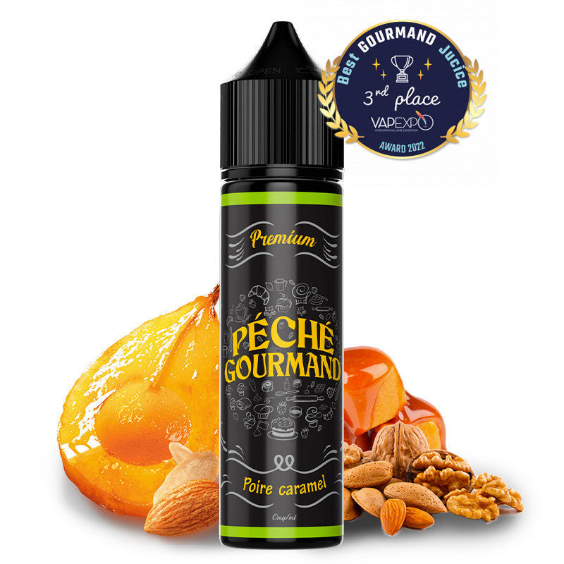 E-liquide O'JLab - Péché Gourmand - Poire Caramel 50ml (Poire, Caramel)