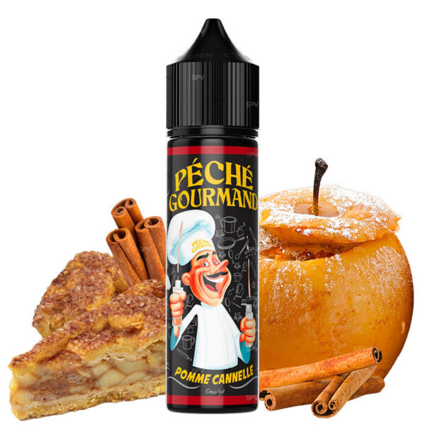 E-liquide O'JLab - Péché Gourmand - Pomme Cannelle 50ml (Pomme, Cannelle)