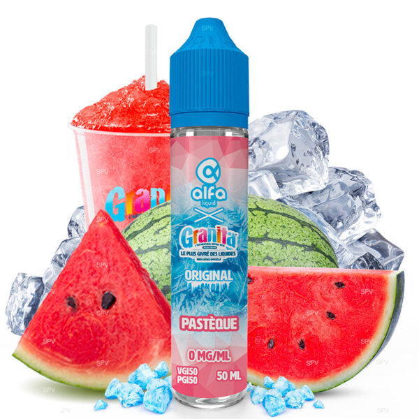 E-liquide Granita By Alfa - Pastèque shortfill 50ml (Pastèque, Frais, Ice)
