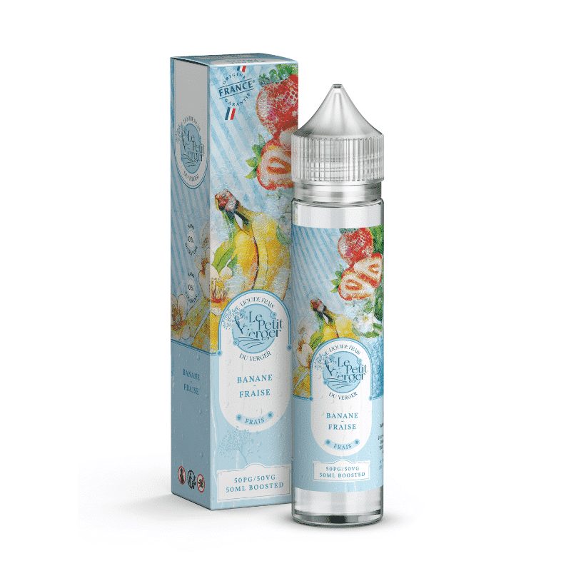 E-liquide Le Petit Verger - Banane Fraise longfill 50ml (Banane, Fraise, Frais, Ice)