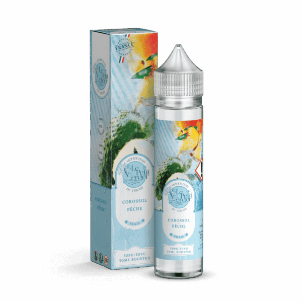 E-liquide Le Petit Verger - Corossol Pêche longfill 50ml (Corossol, Pêche, Frais, Ice)