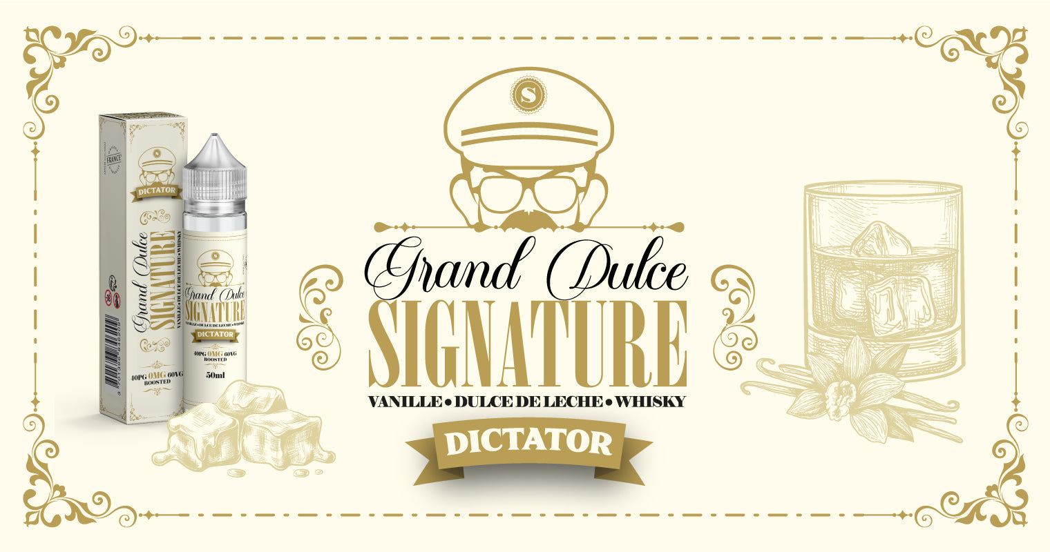 E-liquide Dictator - Grand Dulce Signature 50ml (Vanille, Caramel, Whisky) – Image 3